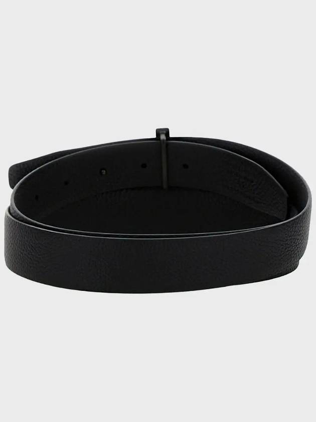 Black Reversible Leather Belt Black - TOM FORD - BALAAN 4