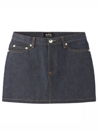 Women's Mini Jupe Denim Skirt Indigo - A.P.C. - BALAAN 2