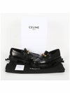 Fringes Triomphe Chain Margaret Chunky Loafer Black - CELINE - BALAAN 8