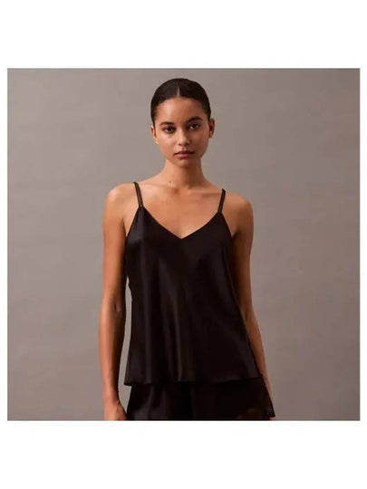 Satin Thin Cami Black - CALVIN KLEIN - BALAAN 2