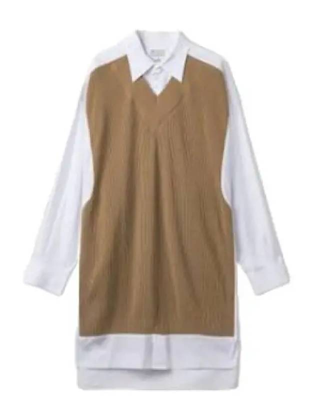 Knit shirt dress white beige - MAISON MARGIELA - BALAAN 1