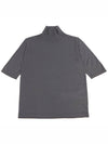 Gigi Short Sleeve Knit Turtleneck Grey - MAX MARA - BALAAN 2