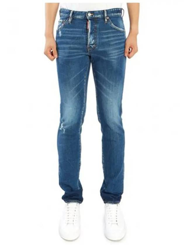 Cool Guy 5 Pocket Denim Slim Jeans Blue - DSQUARED2 - BALAAN 1