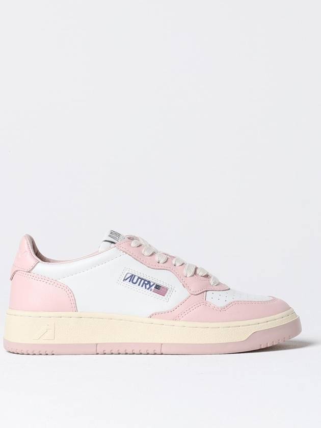 Medalist Bicolor Leather Low Top Sneakers White Pink - AUTRY - BALAAN 2