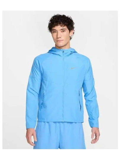 Repel Miler Hoodie Windbreaker Smoke Blue - NIKE - BALAAN 2