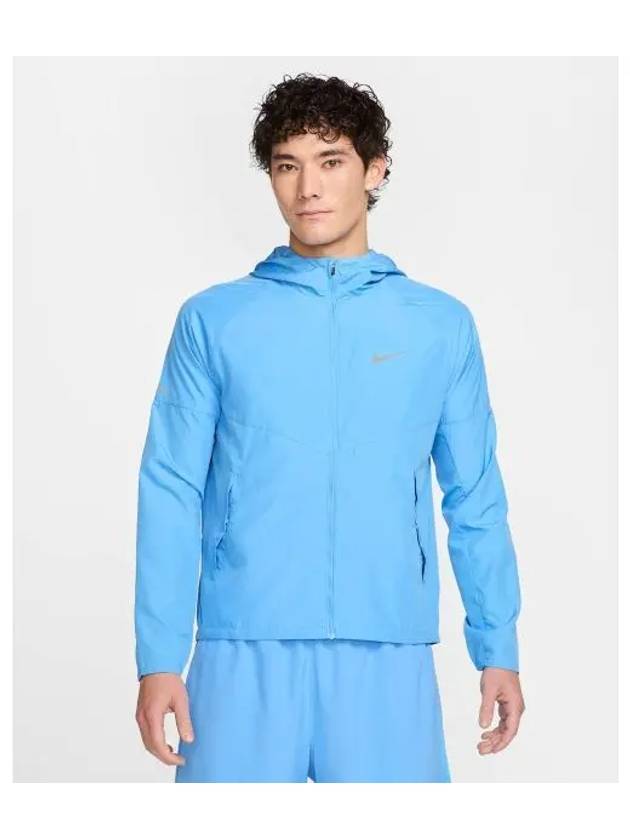 Repel Miler Hoodie Windbreaker Smoke Blue - NIKE - BALAAN 2