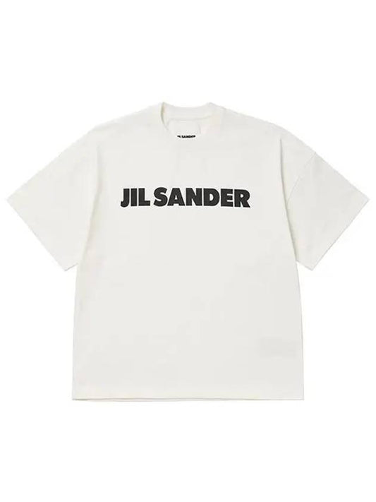 Men's Logo Cotton Short Sleeve T-Shirt White - JIL SANDER - BALAAN 2