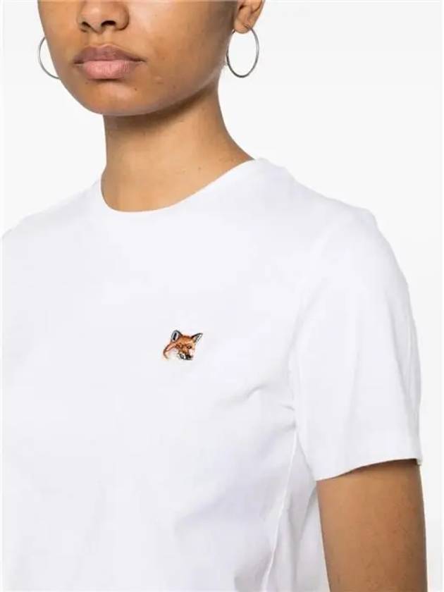 Fox Head Patch Regular Short Sleeve T-Shirt White - MAISON KITSUNE - BALAAN 3