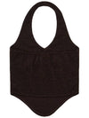 HALTERNEK KNIT VEST BROWN - DON’T ASK MY PLAN - BALAAN 3