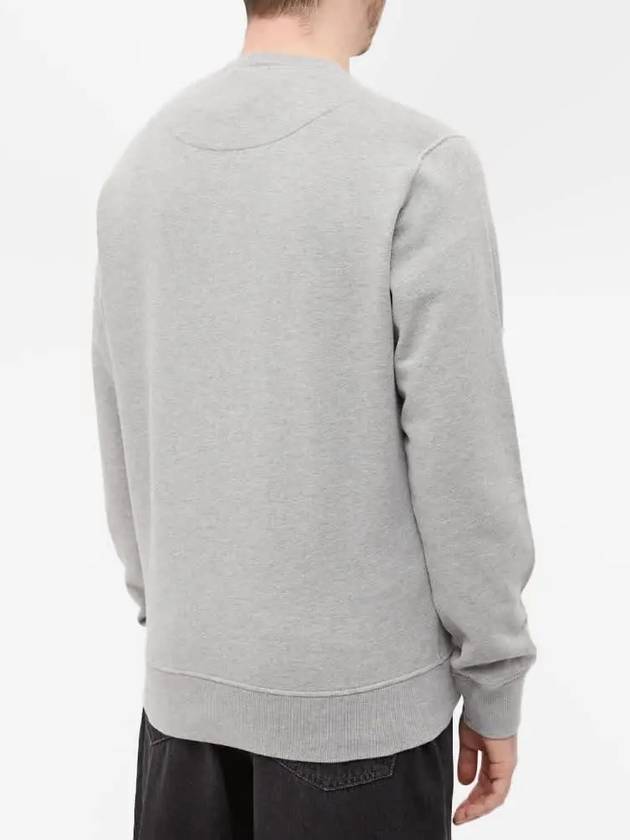 Wappen Patch Crew Neck Sweatshirt Grey - STONE ISLAND - BALAAN 5