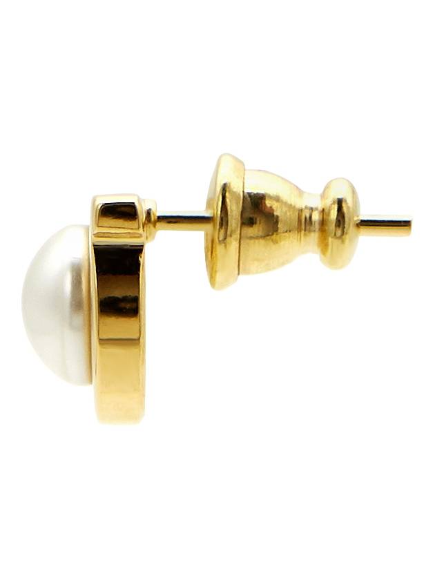 Gancini pearl earrings gold - SALVATORE FERRAGAMO - BALAAN 4