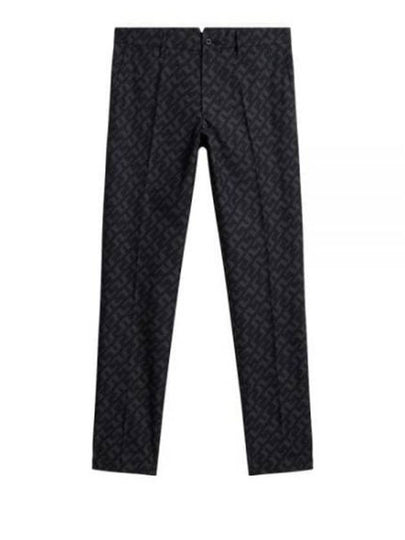 Men's Ellott Print Pants Bias Bridge Black - J.LINDEBERG - BALAAN 2