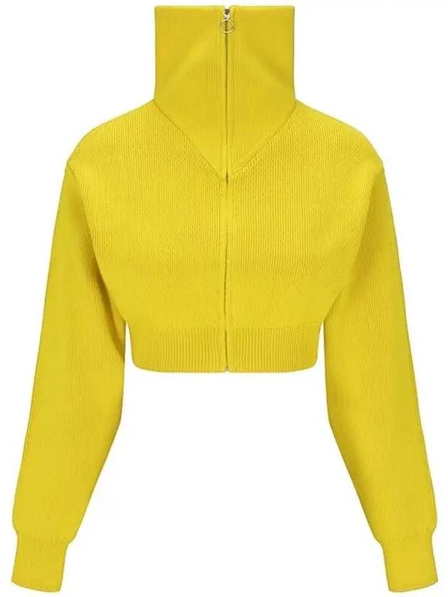 Women's High Neck Crop Cardigan Yellow - ISABEL MARANT - BALAAN 2