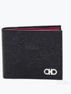 Gancini Half Wallet Black - SALVATORE FERRAGAMO - BALAAN 2