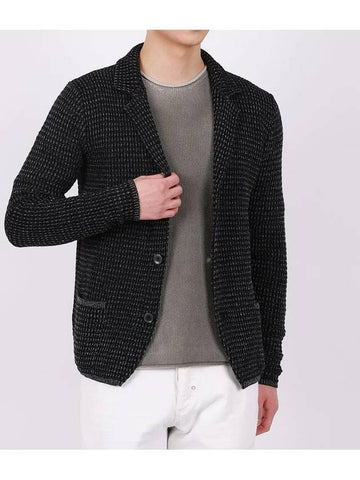 IKALOOK ANTONYMORATO Italy layered collar wool cardigan - IKALOOOK - BALAAN 1