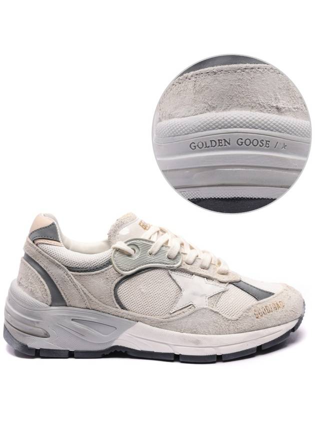 Mesh and Suede Leather Dad-Star Sneakers White Beige - GOLDEN GOOSE - BALAAN 3