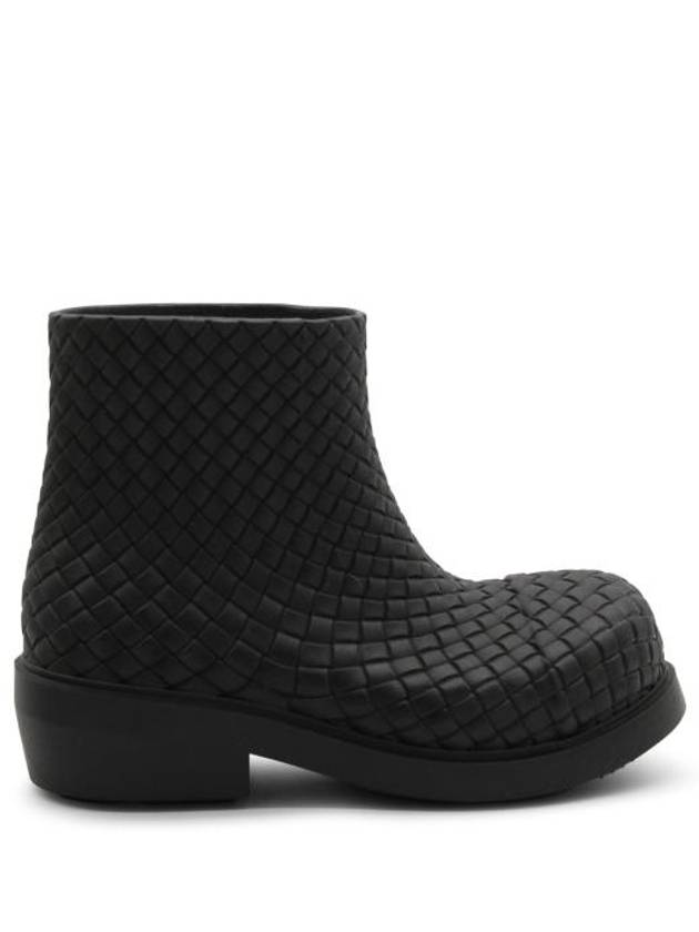 Fireman Rubber Rain Boots Black - BOTTEGA VENETA - BALAAN 2