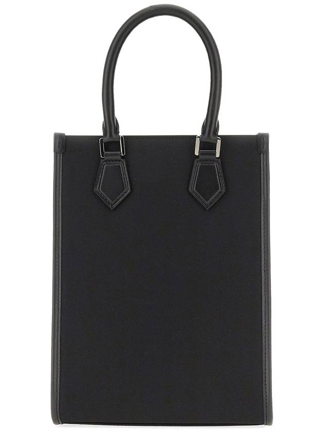 Rubberized Logo Nylon Small Tote Bag Black - DOLCE&GABBANA - BALAAN 5