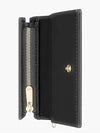 Lady Cannage Small Lambskin Half Wallet Black - DIOR - BALAAN 5