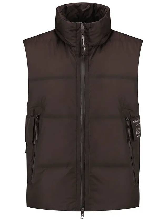 The Metropolis Series Pertex Down Vest Brown - CP COMPANY - BALAAN 1