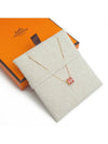 Mini Pop H Pendant Necklace Rose Gold - HERMES - BALAAN 4