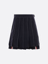 Short Pleated Skirt Navy - THOM BROWNE - BALAAN 3