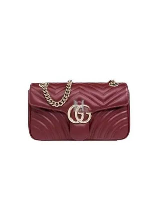 GG Marmont Small Leather Shoulder Bag Red - GUCCI - BALAAN 2