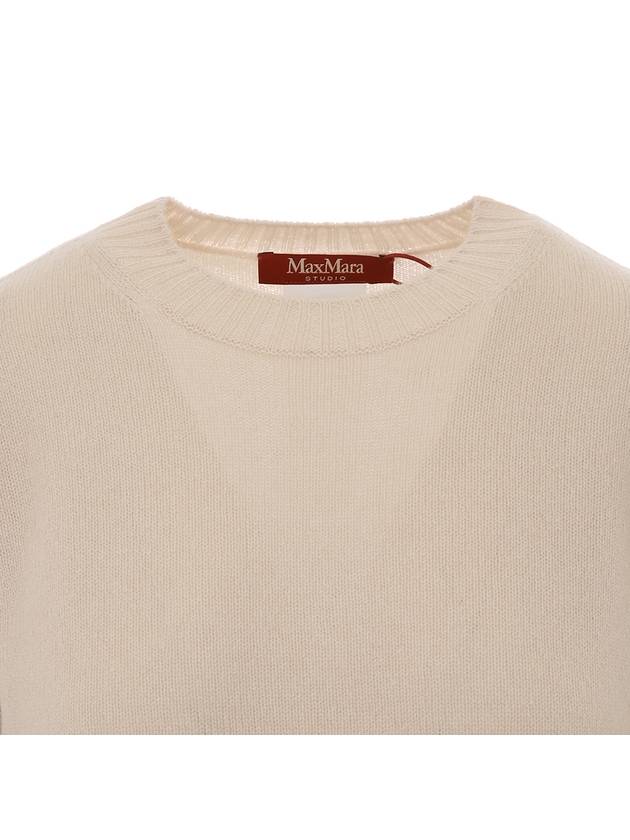 Alinda Crew Neck Knit Top Ivory - MAX MARA - BALAAN 5