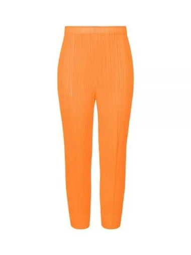 MC September Straight Pants Orange - ISSEY MIYAKE - BALAAN 1