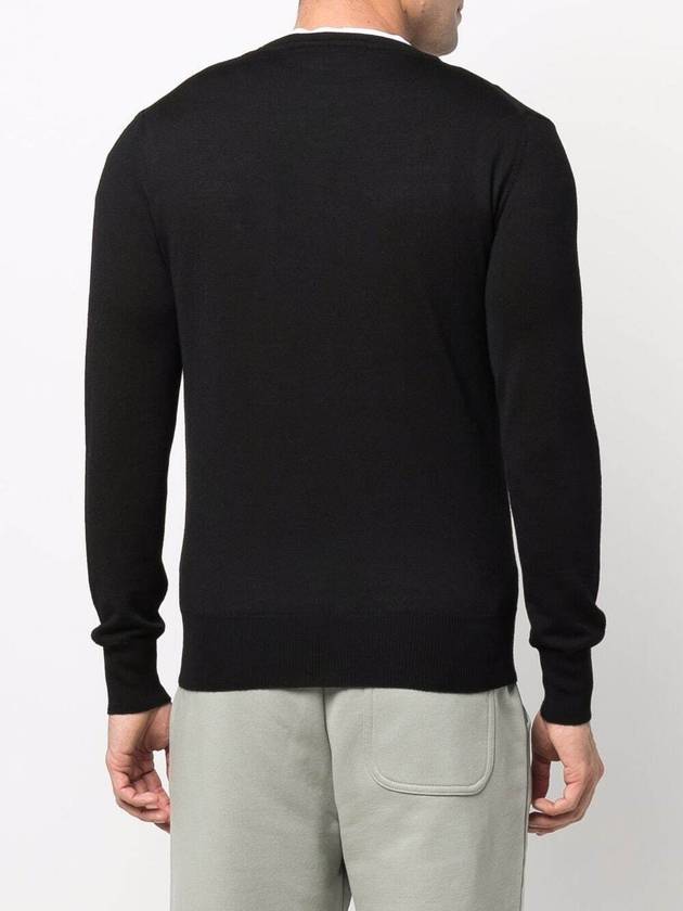 Men's ORB Embroidered Logo Bea Knit Top Black - VIVIENNE WESTWOOD - BALAAN.