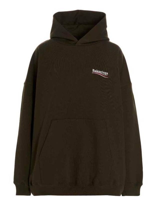 Political Campaign Large Fit Hoodie Green - BALENCIAGA - BALAAN 2