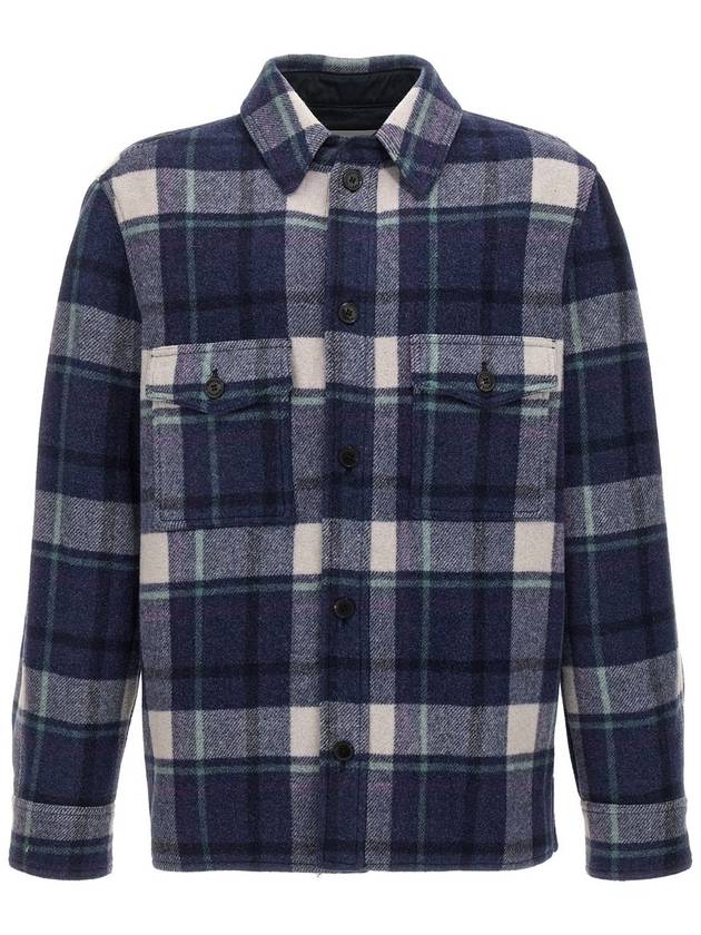 Kervon Check Shirt Jacket Faded Night - ISABEL MARANT - BALAAN 2