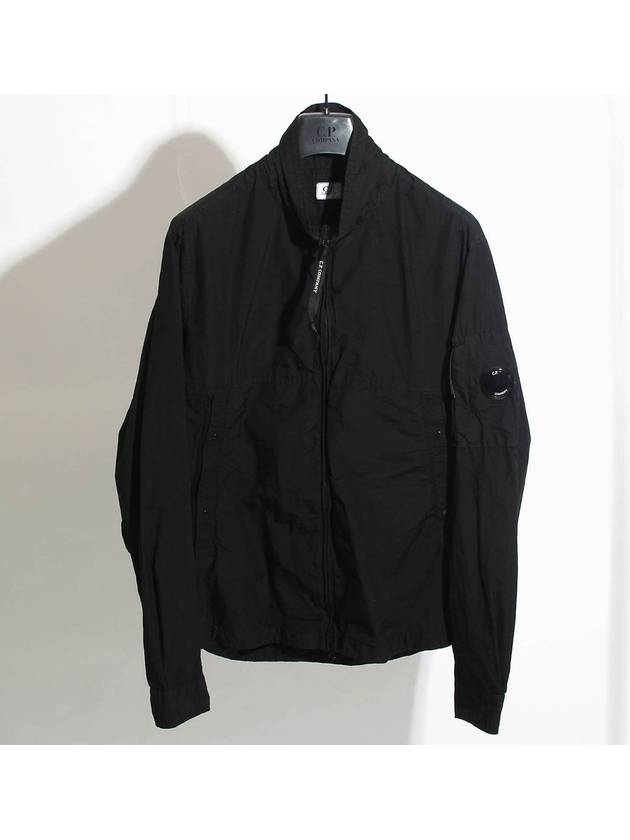 Tylon Lens Wappen Overshirt Zip-Up Jacket Black - CP COMPANY - BALAAN 2