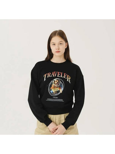 Space Traveler Puppy Sweatshirt Black - LE SOLEIL MATINEE - BALAAN 1