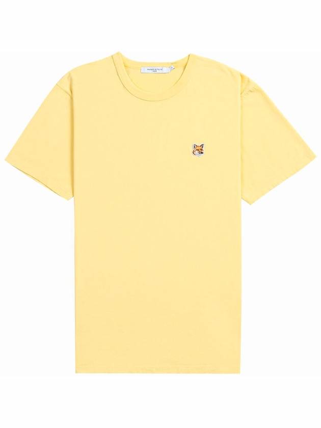 Fox Head Patch Classic Short Sleeve T-Shirt Yellow - MAISON KITSUNE - BALAAN 2