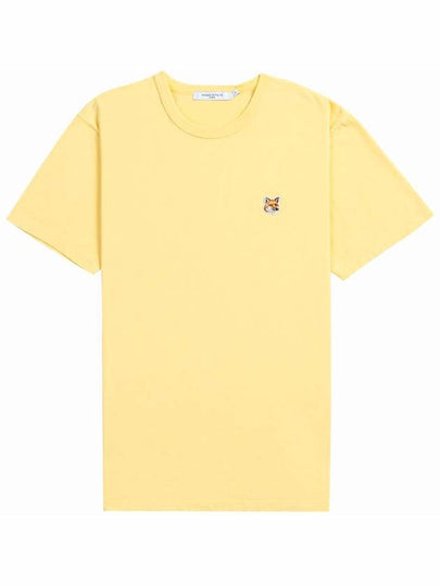 Fox Head Patch Classic Short Sleeve T-Shirt Yellow - MAISON KITSUNE - BALAAN 2