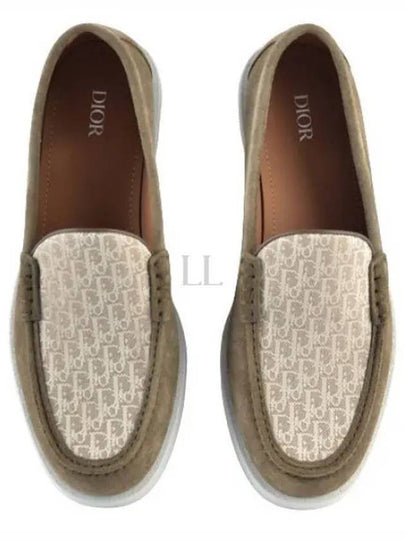 Granville Oblique Jacquard Suede Loafers Brown - DIOR - BALAAN 2