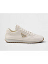 Leather Low Top Sneakers Ivory - PRADA - BALAAN 2