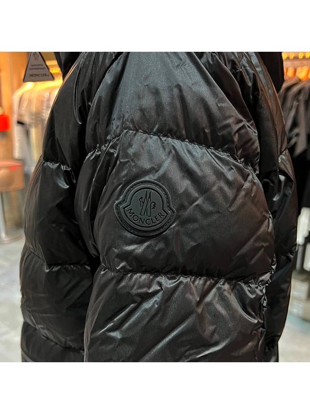 PROVINS logo patch down padded jacket black 1A00125 53279 999 - MONCLER - BALAAN 8