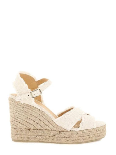 Women s Bromelia Buckle Wedge Heel Ivory - CASTANER - BALAAN 1