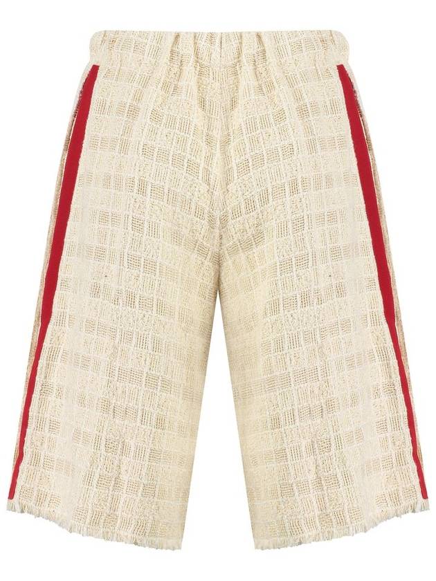 Interlocking G Tweed Shorts Ivory - GUCCI - BALAAN 3