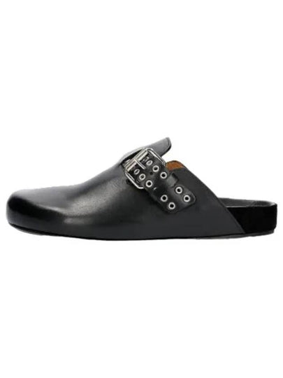 Mirvin Buckle Leather Mule Black - ISABEL MARANT - BALAAN 2