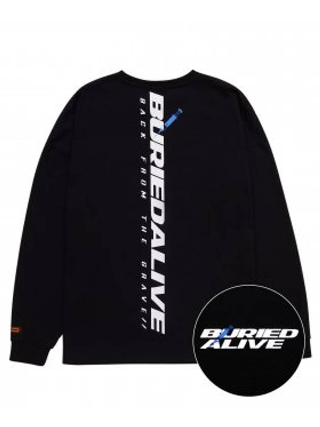 Ba New Logo Long Sleeve T-Shirt Black - BURIED ALIVE - BALAAN 2