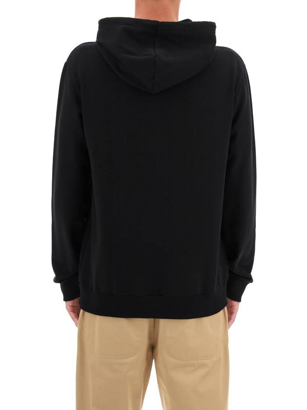 Item H Small Logo Cotton Hoodie Black - A.P.C. - BALAAN 3