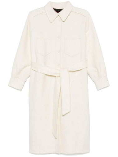 Paltò Patricia Midi White Wool Coat - PALTO - BALAAN 1