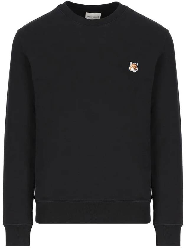 Fox Head Patch Regular Sweatshirt Black - MAISON KITSUNE - BALAAN 2