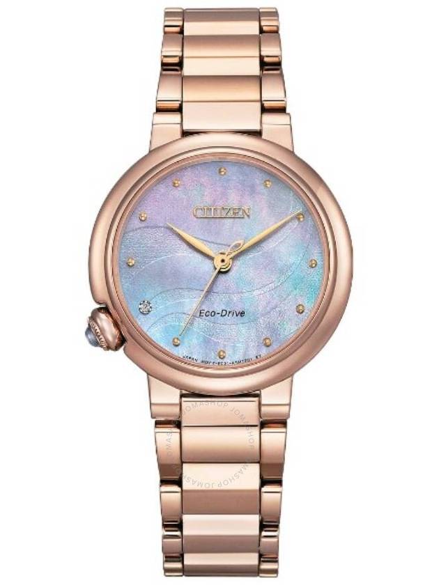 Citizen L Eco-Drive Mother of Pearl Dial Ladies Watch EM0917-81Y - CITIZEN - BALAAN 1