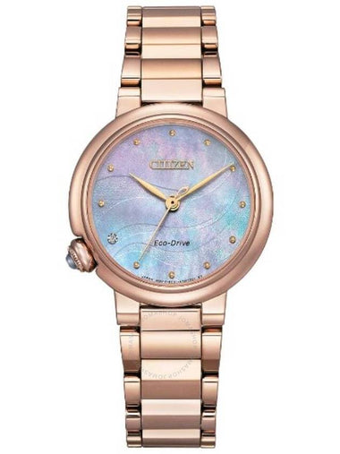 Citizen L Eco-Drive Mother of Pearl Dial Ladies Watch EM0917-81Y - CITIZEN - BALAAN 1