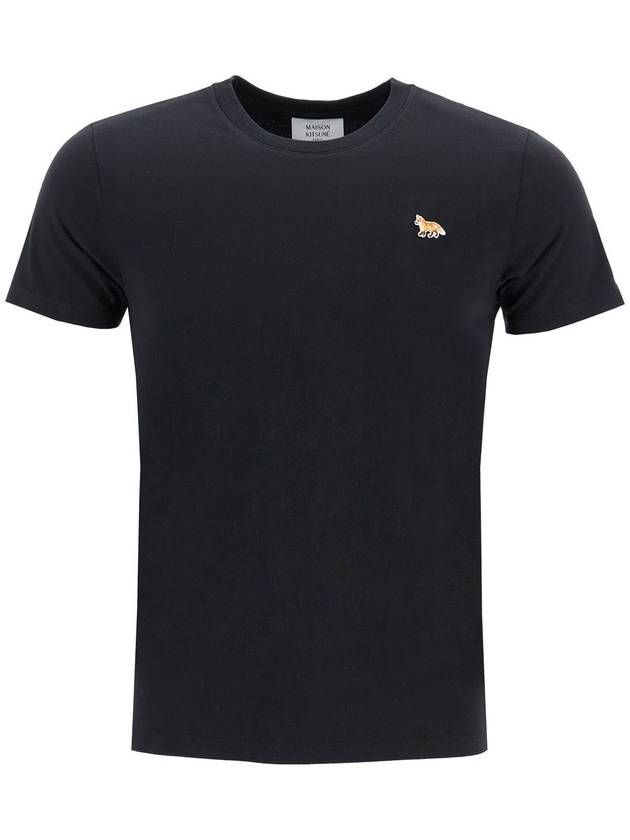 Baby Fox Patch Regular Short Sleeve T-Shirt Black - MAISON KITSUNE - BALAAN 2