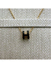 Mini Pop H Pendant Necklace Gold Noir - HERMES - BALAAN 3